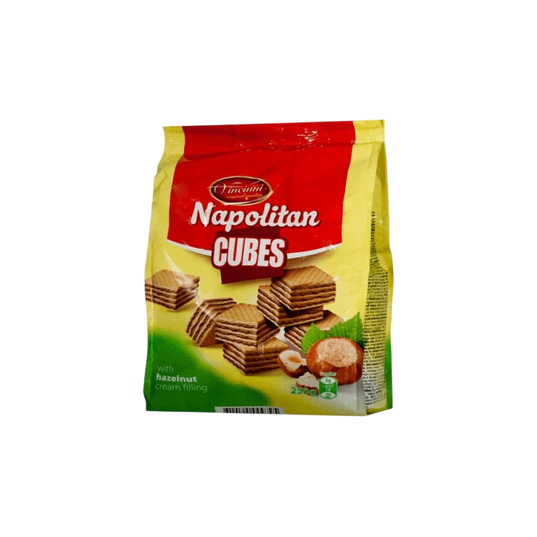 Vincinni Napolitan Cubes Hazelnut 250g