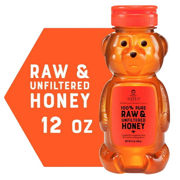 nature nate's raw & unfiltered honey 12 oz.