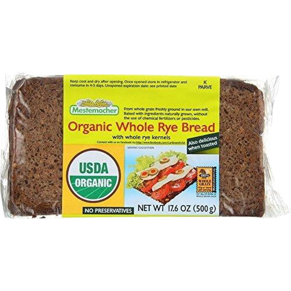 Mestemacher Organic Whole Rye Bread 500g