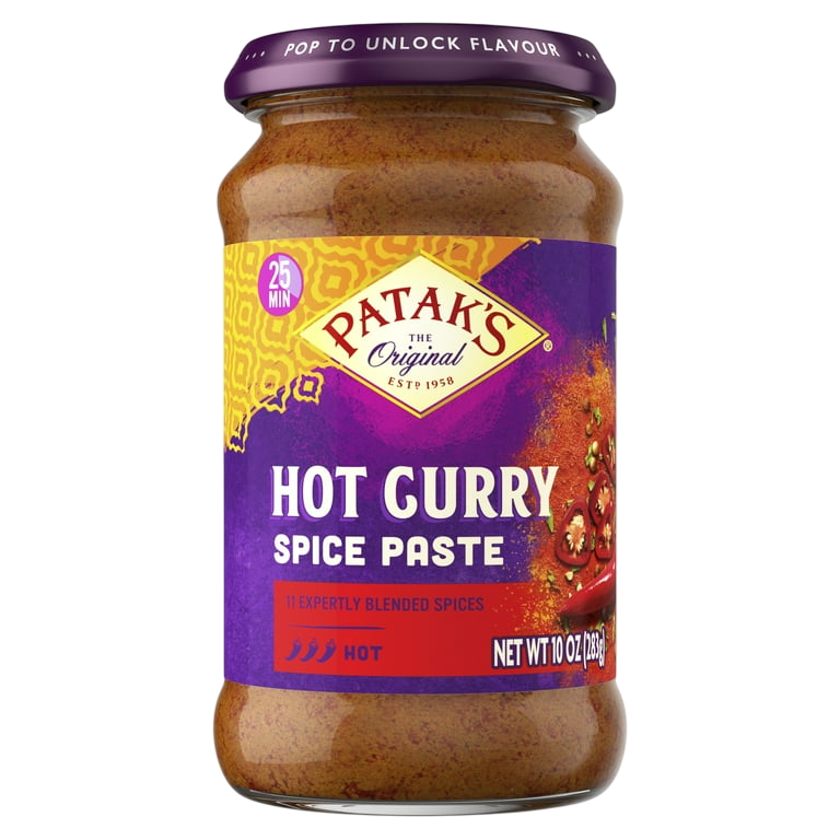 Patak's Hot Curry Paste 10 oz