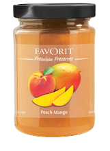 Favorit Peach Mango Fruit Spread 350g