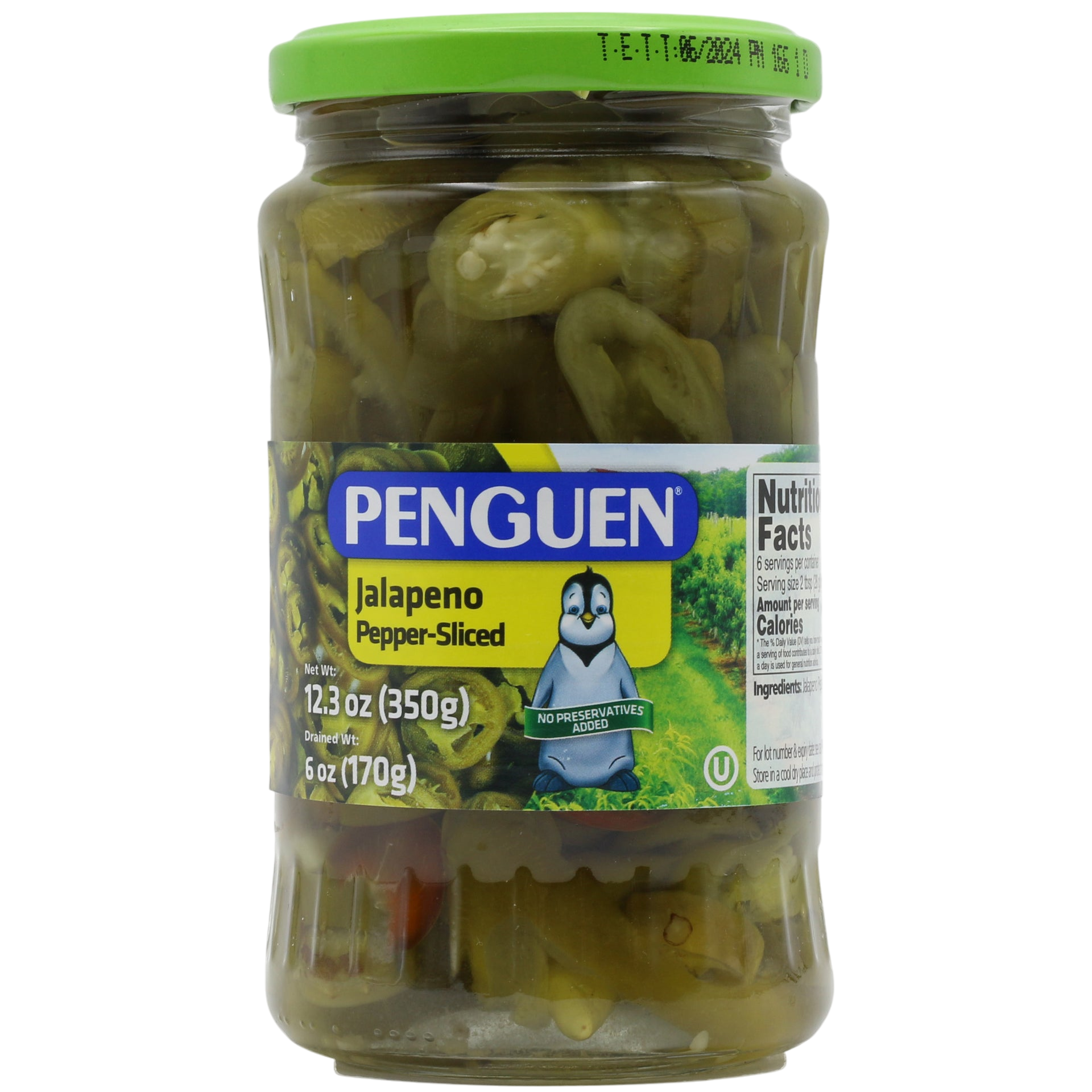 Penguen Jalapeno Pepper Sliced 12.3 oz