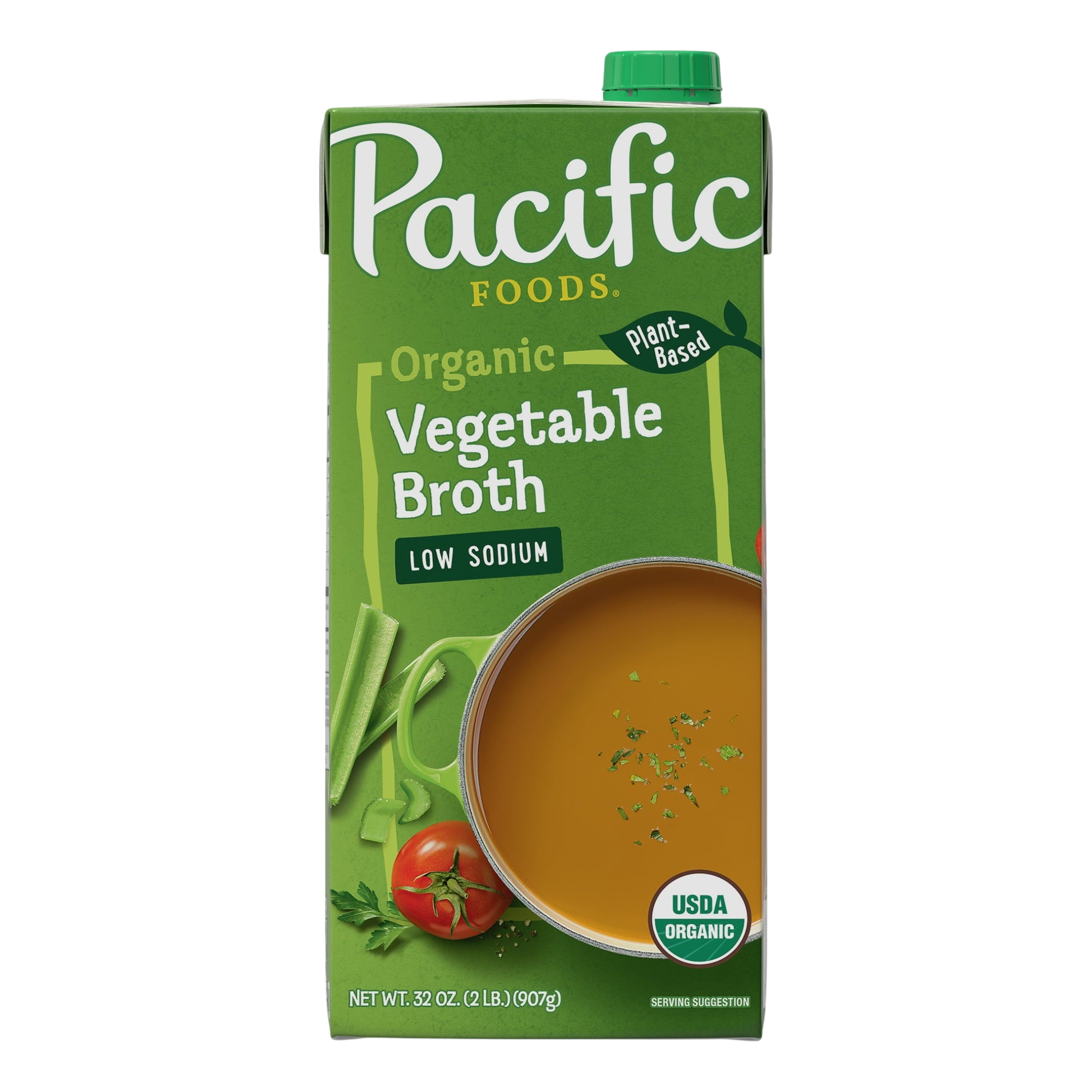 Pacific Organic Vegetable Broth Low Sodium 32 oz