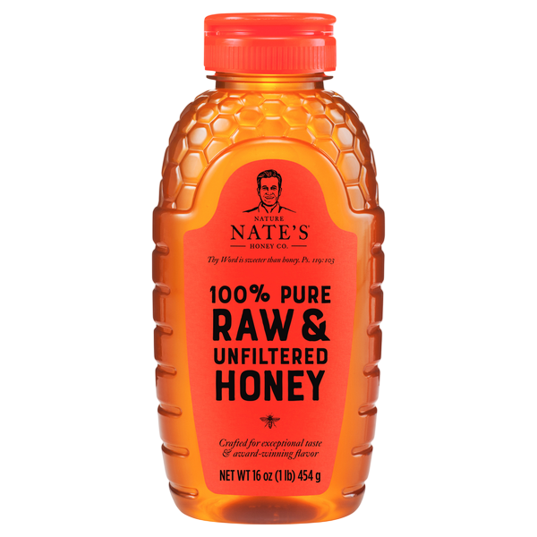 Nature Nate'S Raw & Unfiltered Honey 16 oz