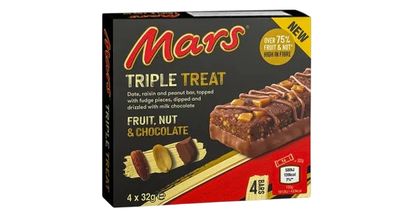 Mars Triple Treat Chocolate Bar 128g