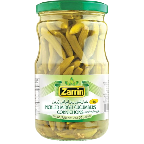 Zarrin Pickled Midget Cucumbers 23.3 oz