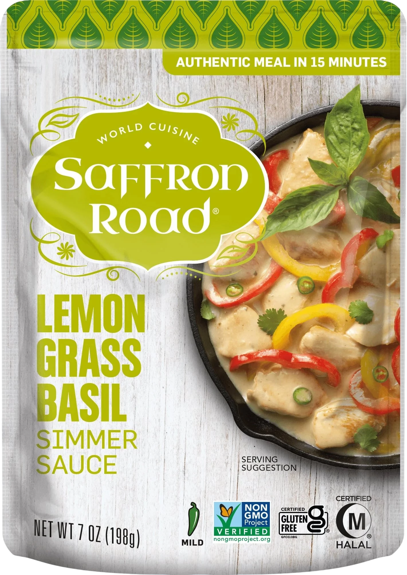 Saffron Road Lemongrass Simmer Sauce 7oz