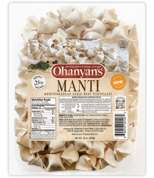 Ohanyan’s Beef Tortellini 16.0 oz
