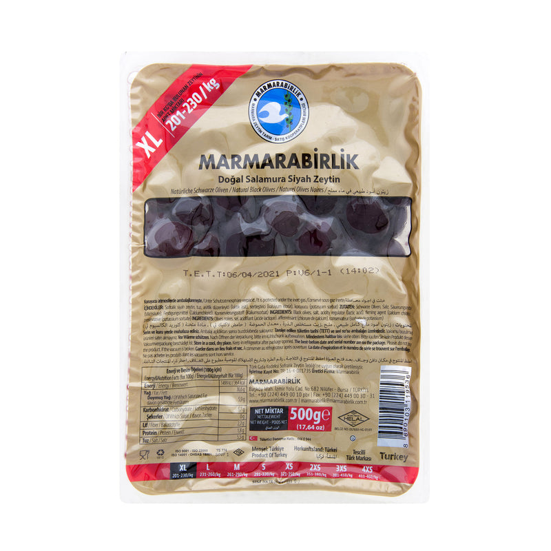 Marmarabirlik Black Olives XL Mega 500g