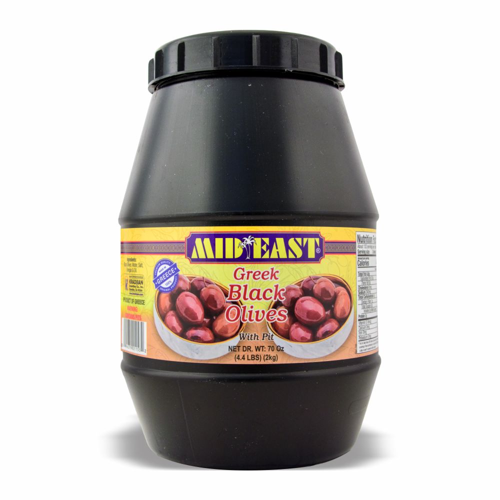Mid East Black Olives 70oz