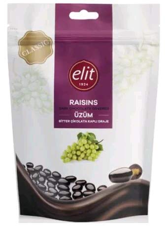 Elit Chocolate Covered Rasins 4oz