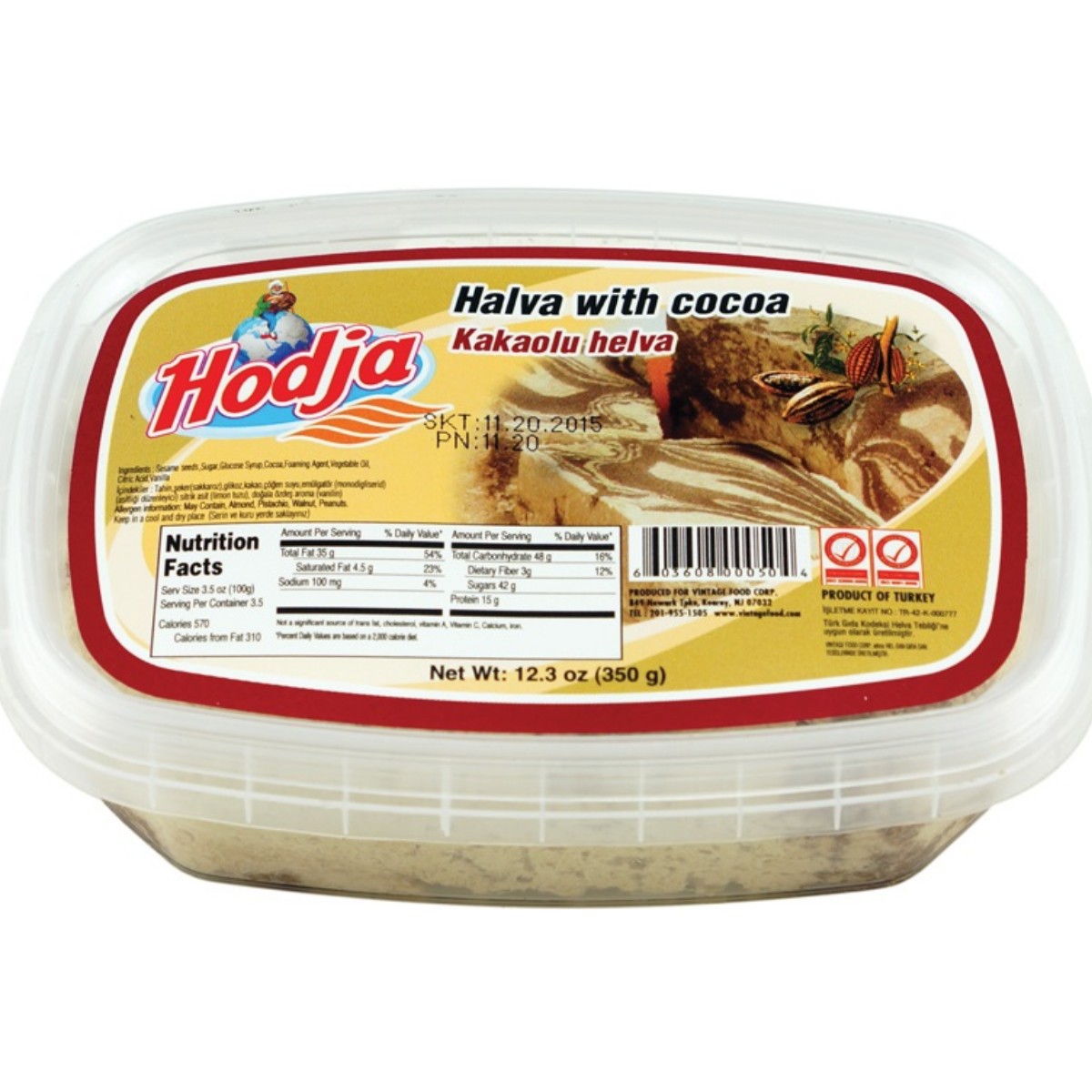 Hodja Halva w/Cocoa 700g