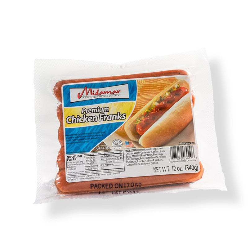 Midamar Chicken Franks 12.0 oz