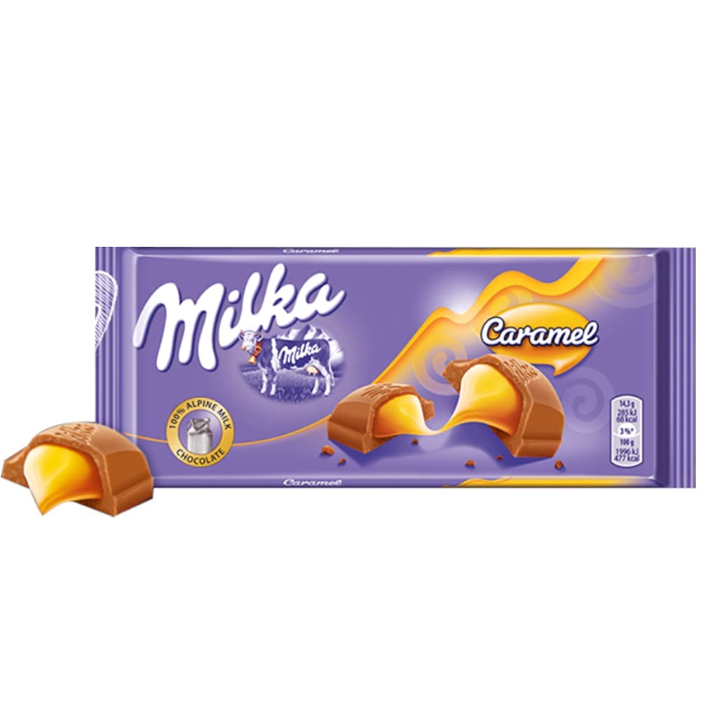 Milka Milk Chocolate w/Caramel 100g