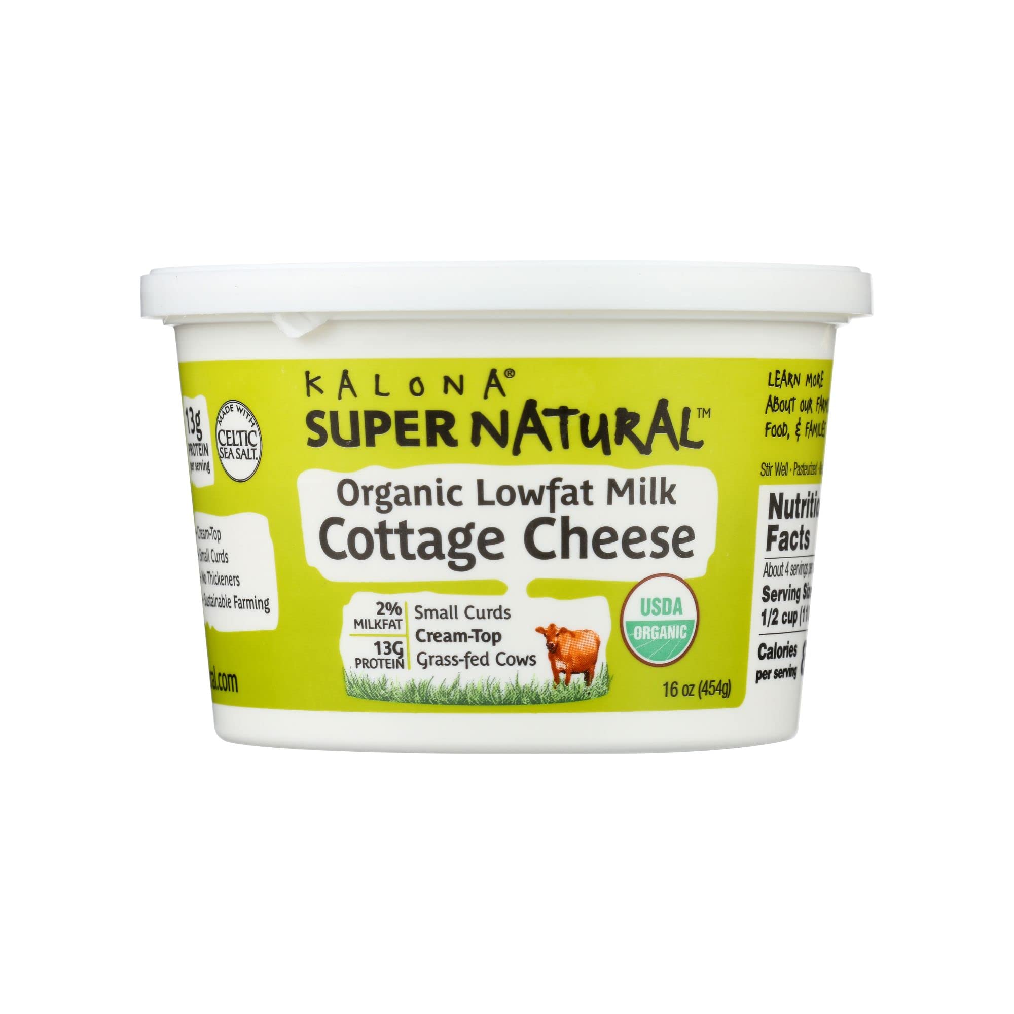 Kalona Supernat Organic Cottage Cheese 2% 16 oz