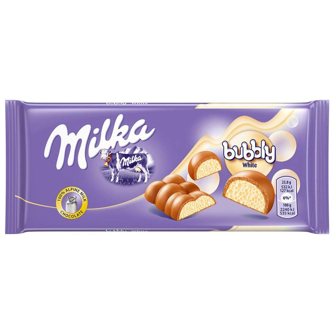 Milka Bubbly White Chocolate 95g