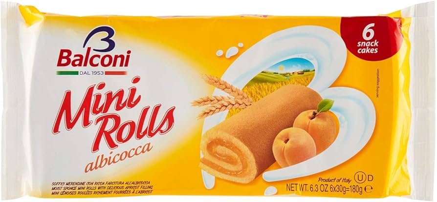 Balconi Mini Rolls Apricot 180g