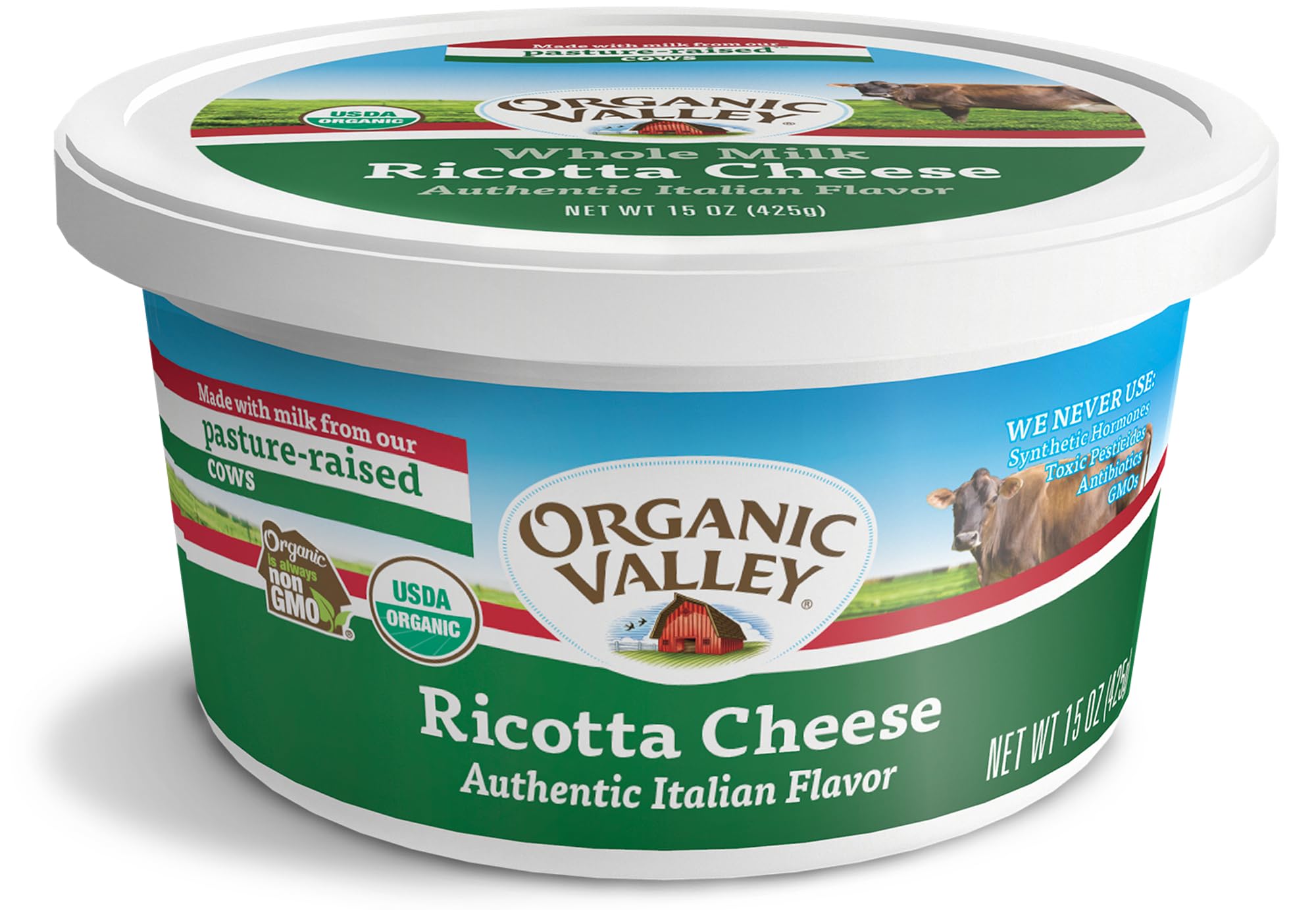 Organic Valley Organic Ricotta Cheese 15.0 oz