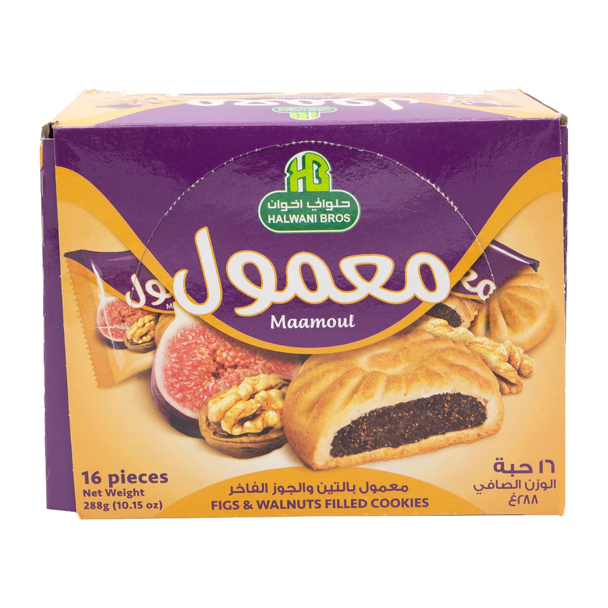 Halwani Fig & Walnut Filled Cookie 288g
