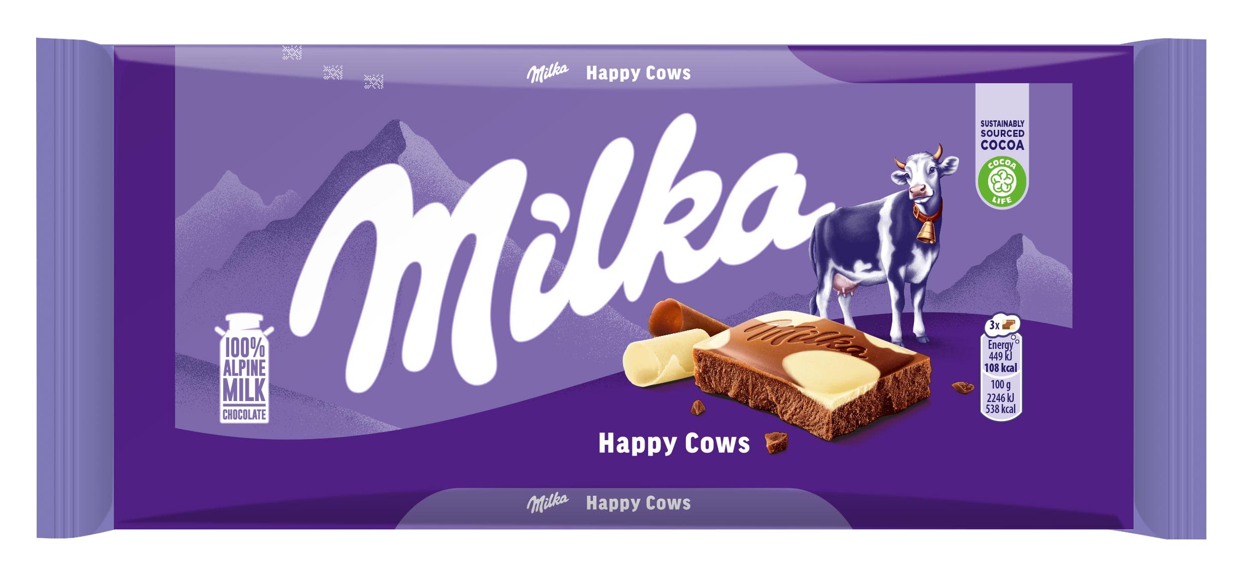 Milka Milk & White Chocolate 100g
