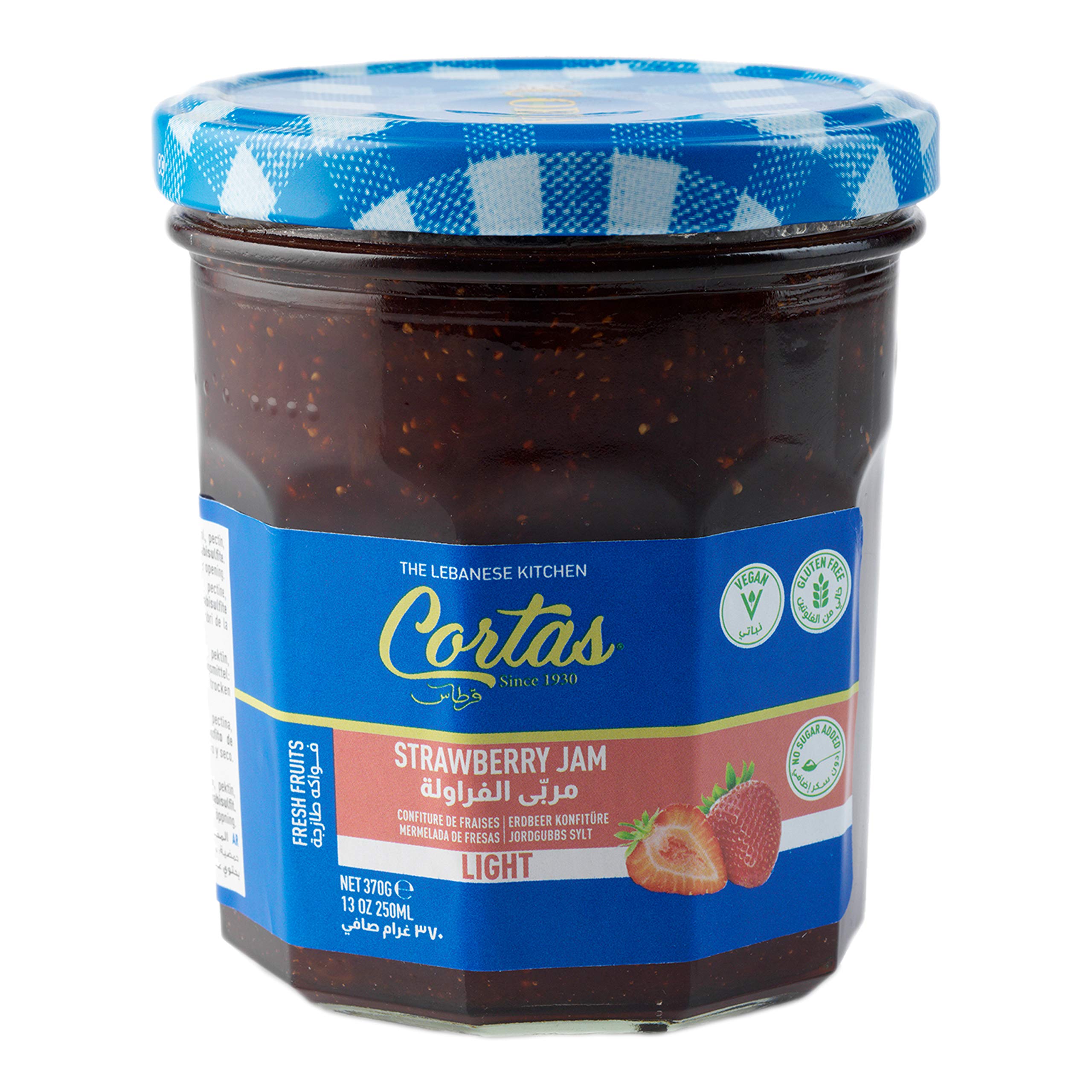 Cortas Strawberry Jam No Sugar Added 13oz