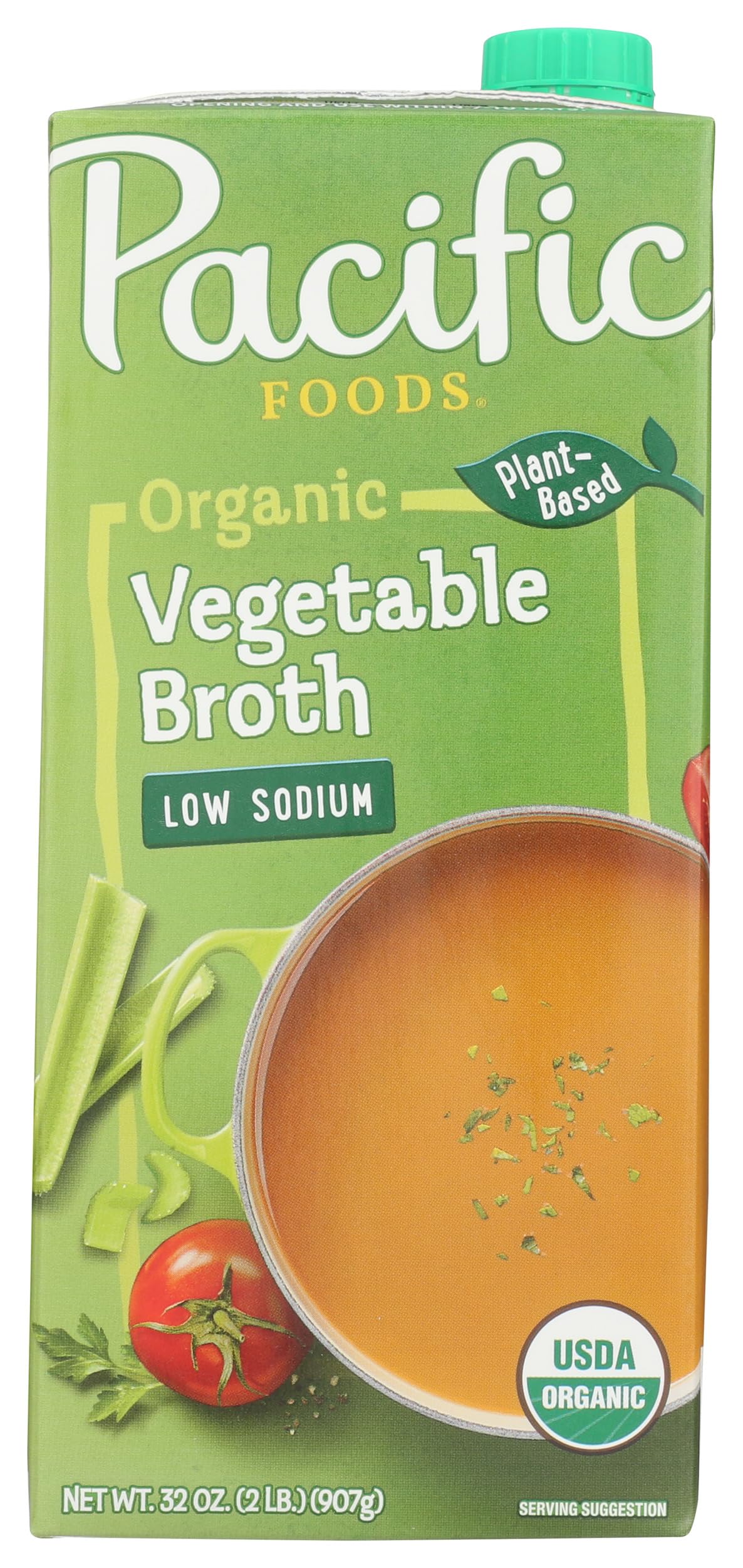 Pacific Organic Vegetable Broth Low Sodium 32oz