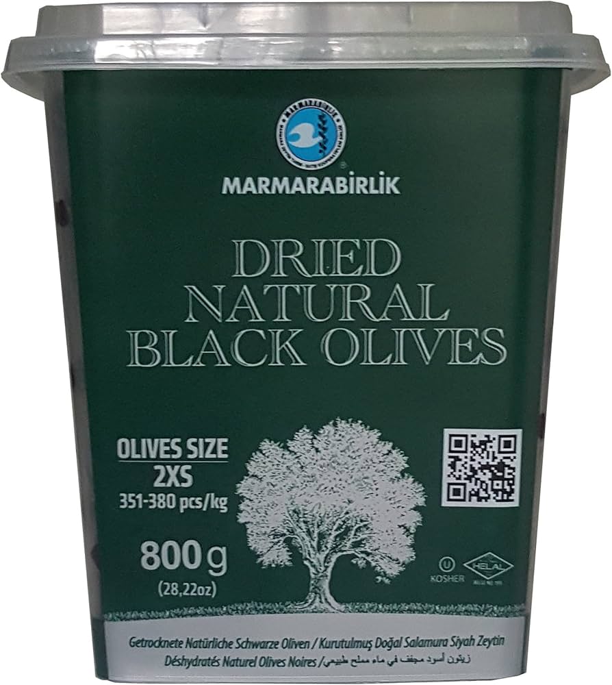 Marmarabirlik Black Olives Kuru Sele 800g