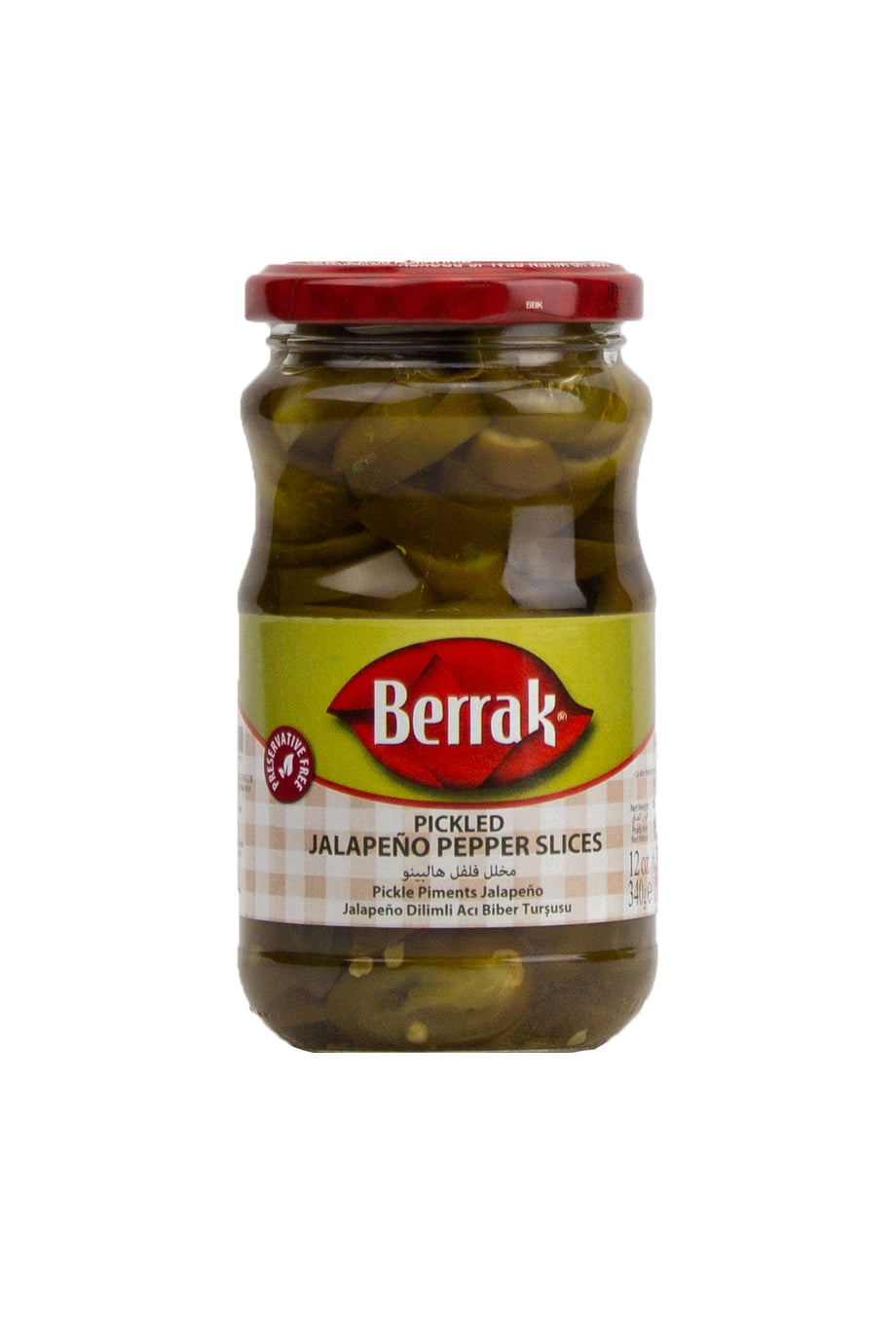 Berrak Pickled Jalapeno Pepper Slices 340g