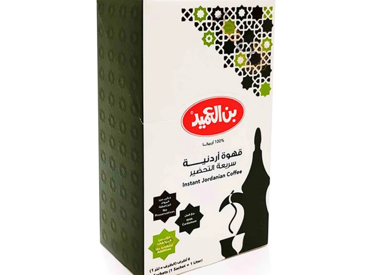 Al Ameed Instant Jordanian Coffee w/Cardamom 144g