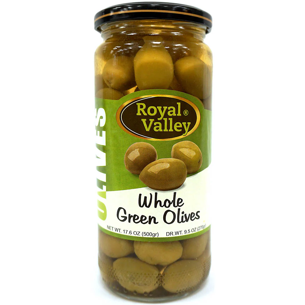Royal Valley Whole Green Olives 500g