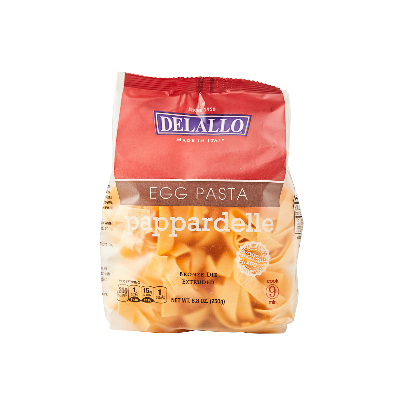 Delallo Pappardelle Egg Pasta 8oz