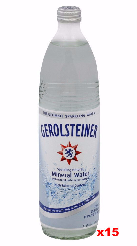 Gerolsteiner Mineral Water 25oz