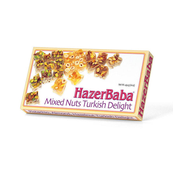 Hazer Baba Turkish Delight Mixed Nuts & Saffron 454g