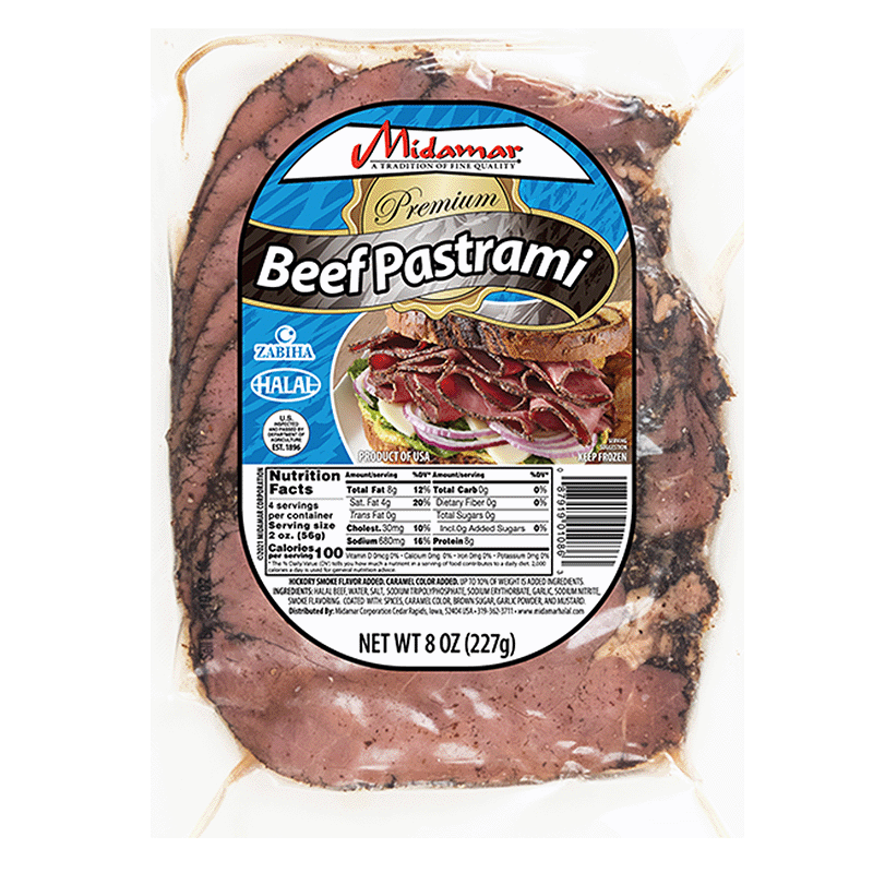 Midamar Beef Pastrami 7.0 oz