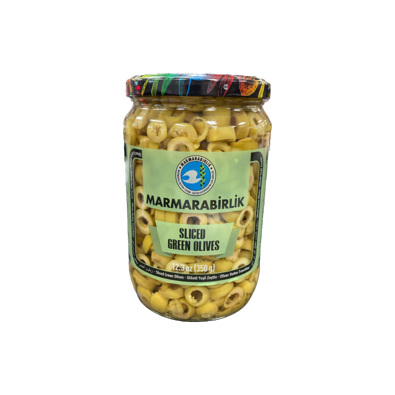 Marmarabirlik Green Olives Sliced 350g