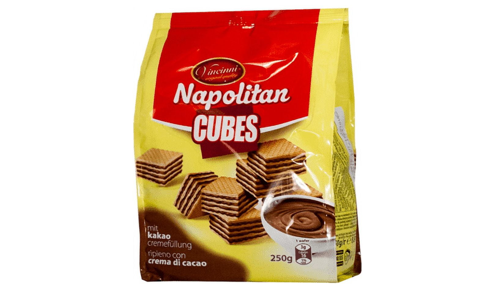 Vincinni Napolitan Cubes Cocoa 250g