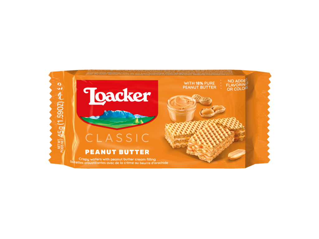 Loacker Peanut Butter Wafers 175g
