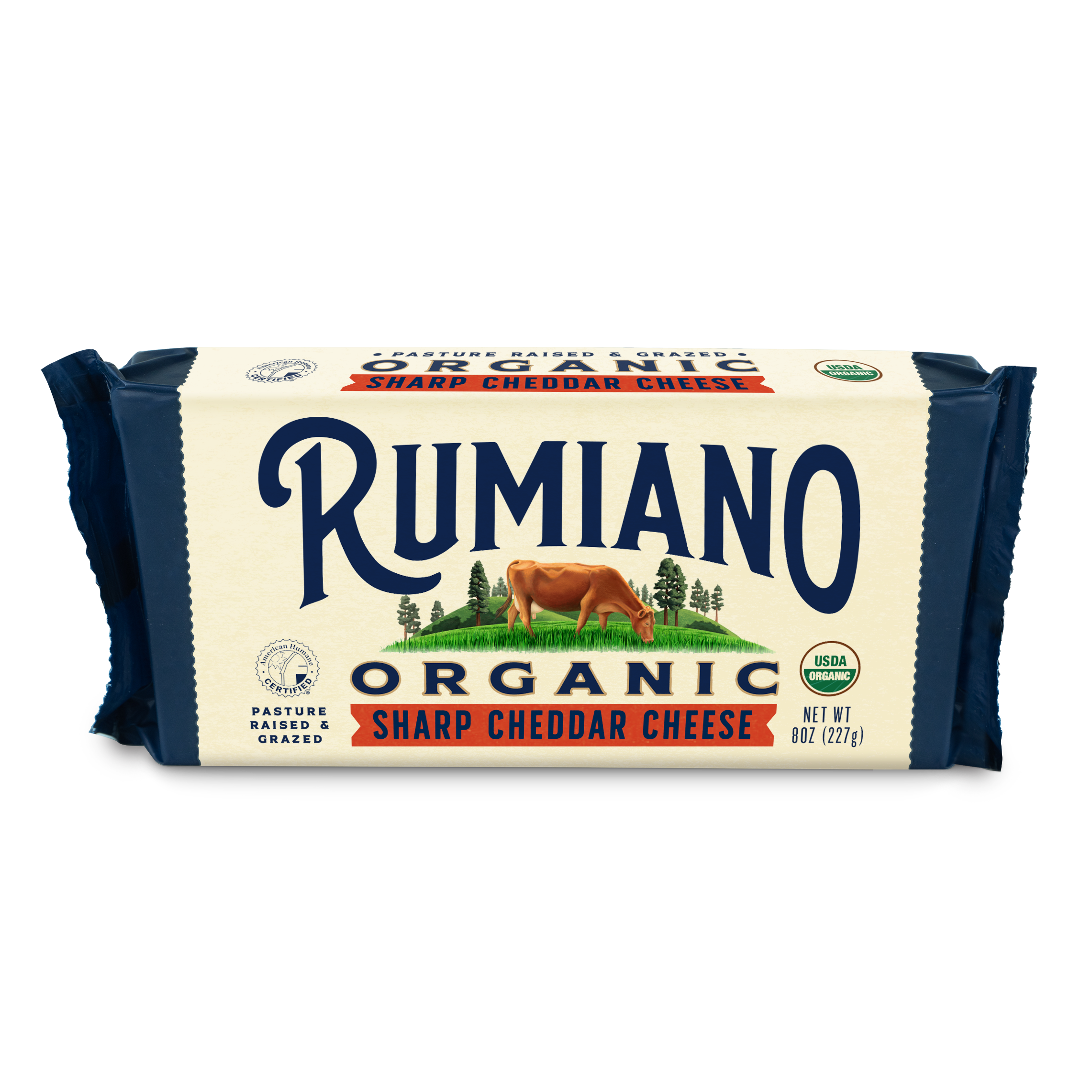 Rumiano Family Organic Sharp Cheddar Cheese 8.0 oz