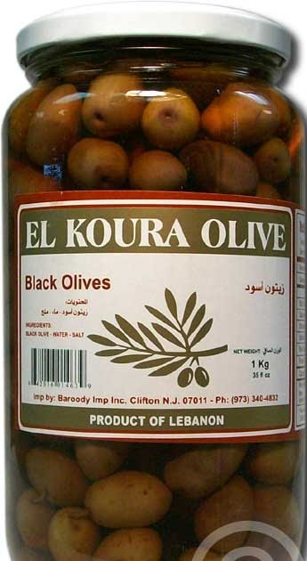 El Koura Black Olives 1kg