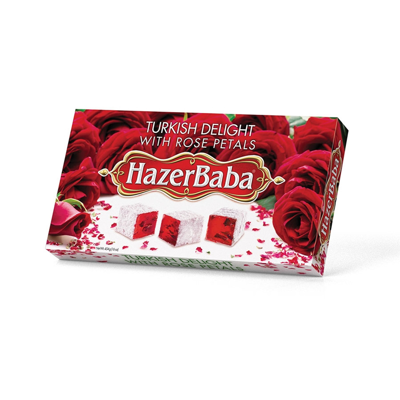 Hazer Baba Turkish Delight w/Rose Petals 454g