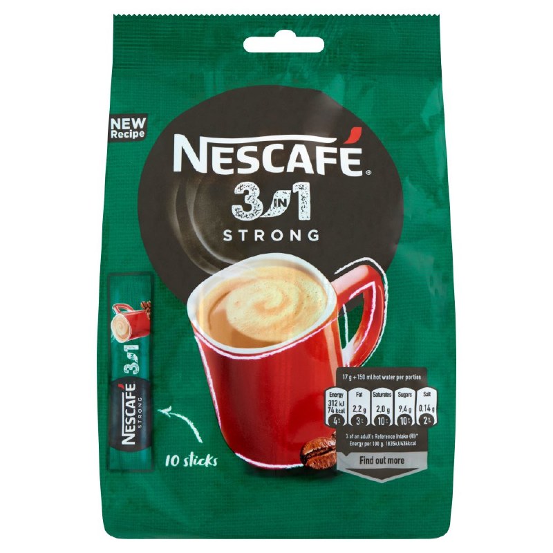 Nescafe 3 in 1 Strong Coffee 14g