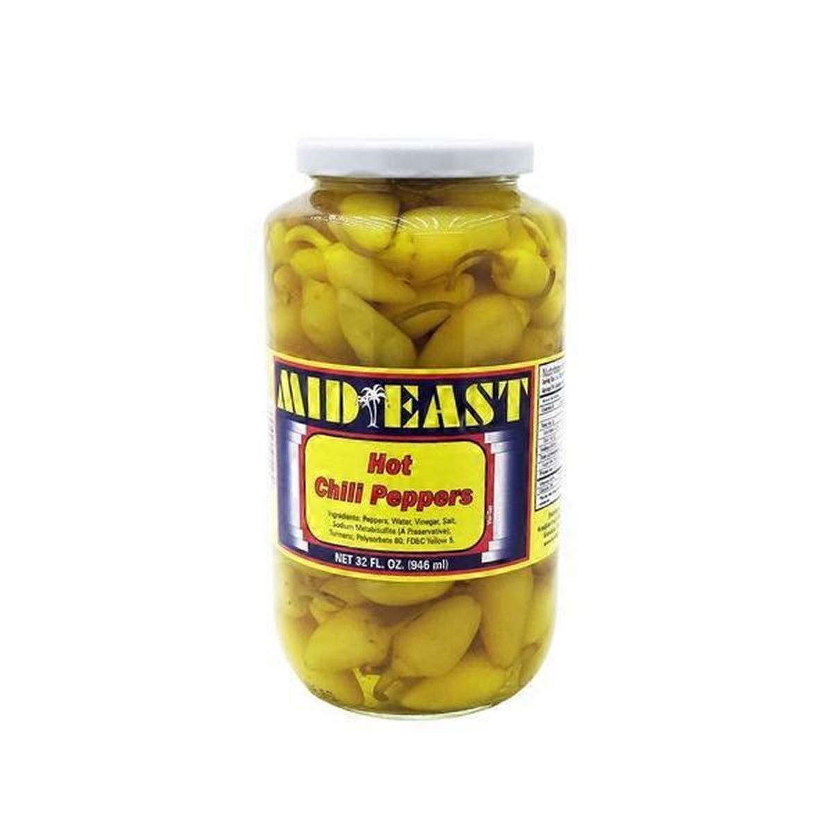 Mid East Hot Chili Peppers 32oz