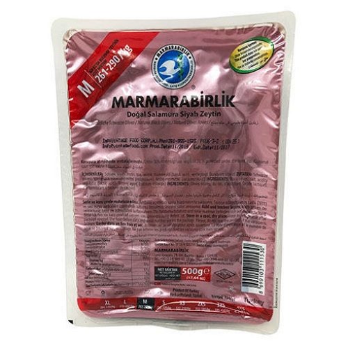 Marmarabirlik Gemlik Black Olives Super 500g