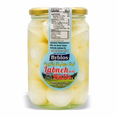 Byblos Lebni Balls in Oil with Mint 14 oz