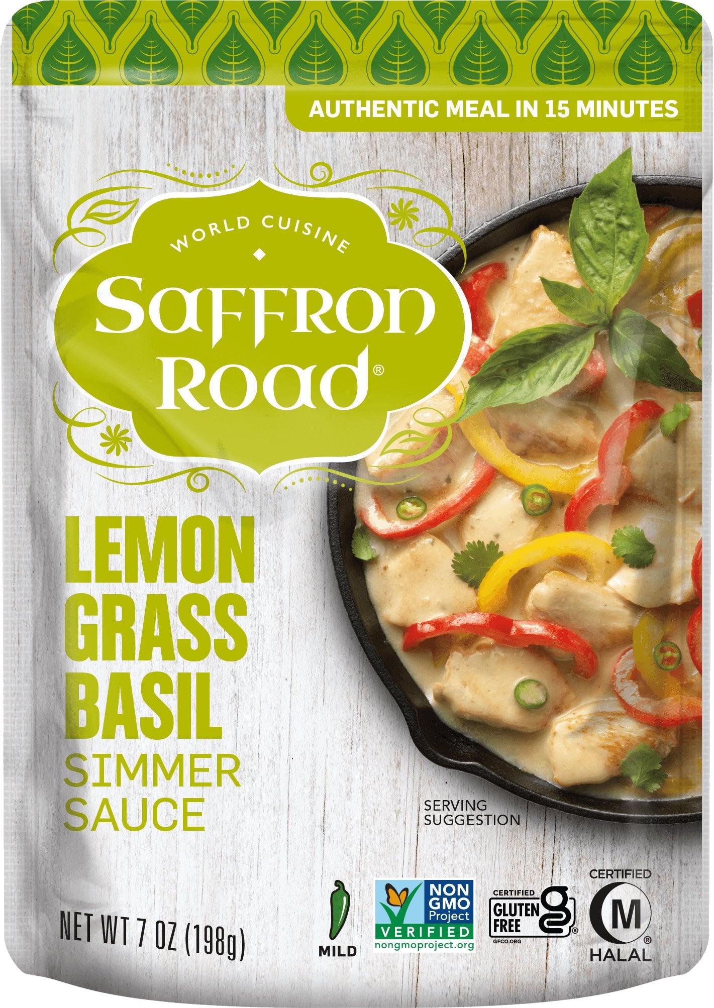 Saffron Road Lemongrass Simmer Sauce 7oz