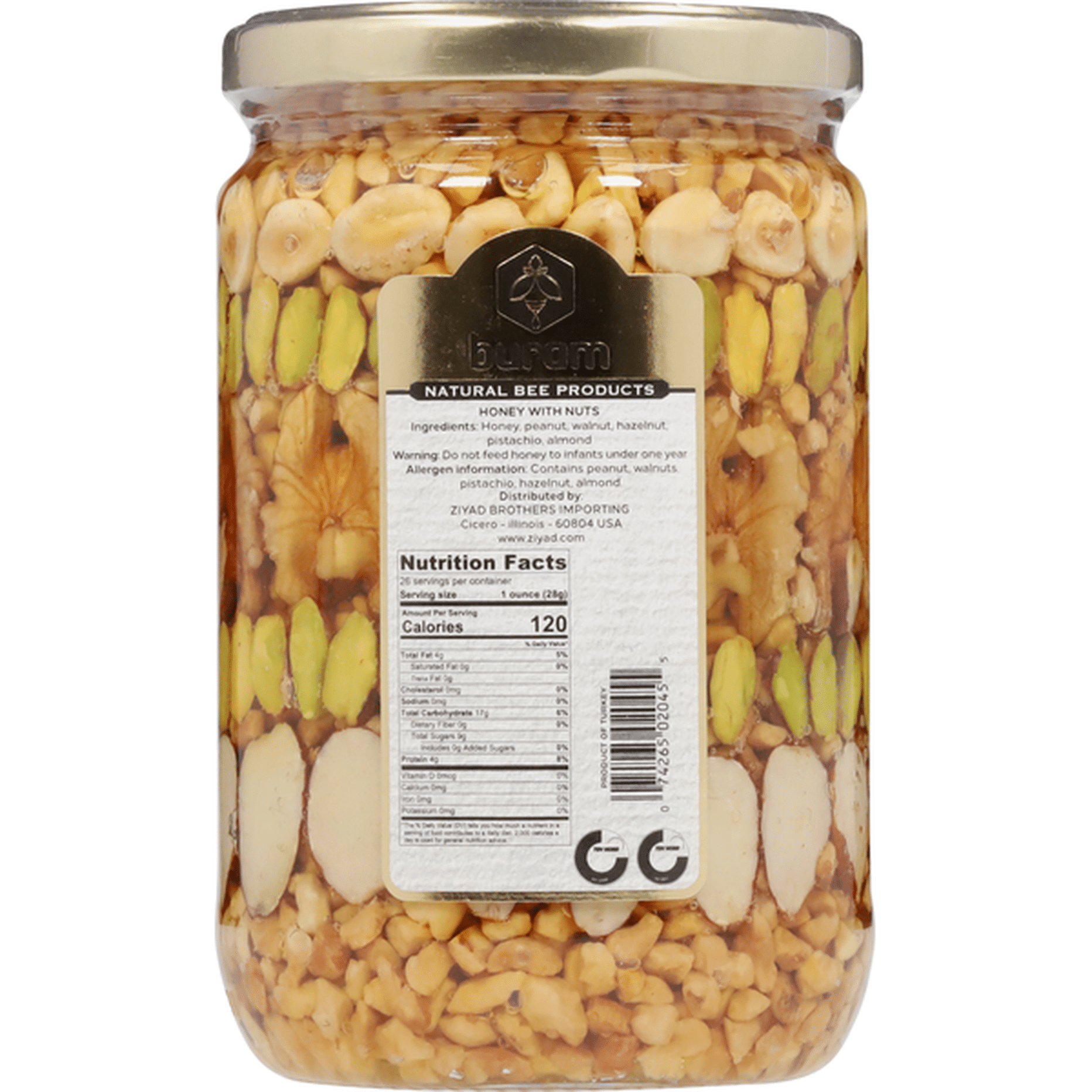 Buram Honey w/Nuts 26oz