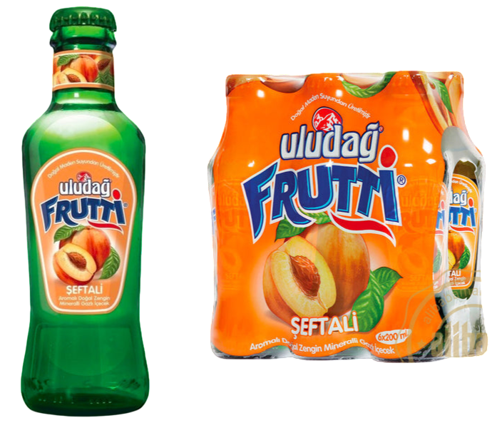 Uludag Mineral water w/Peach 6×200 ml