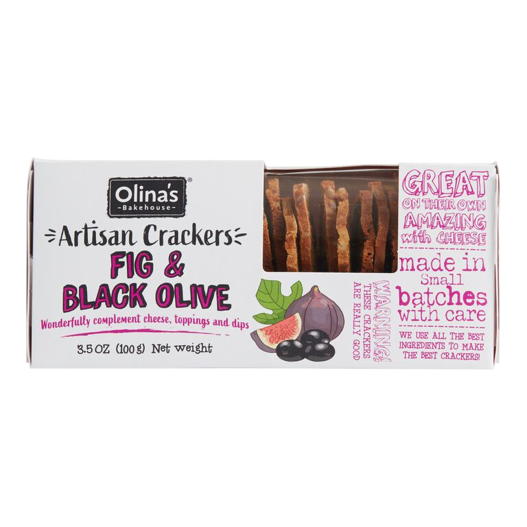 Fig & Black Olive Crackers 100g