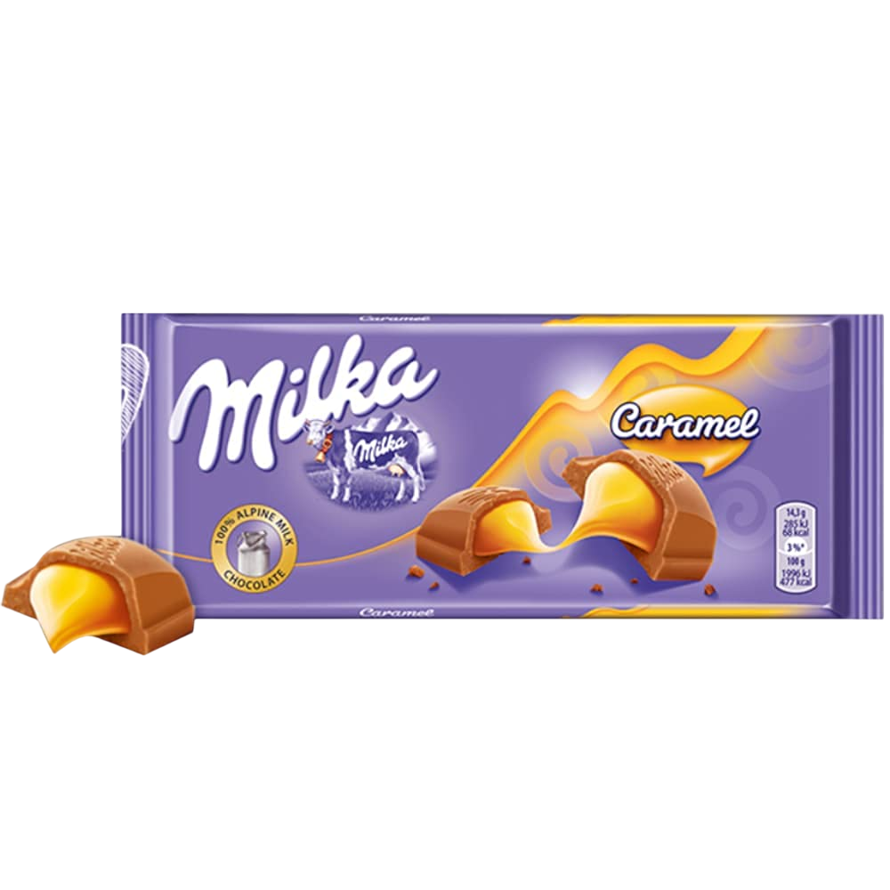 Milka Milk Chocolate With Caramel 100g