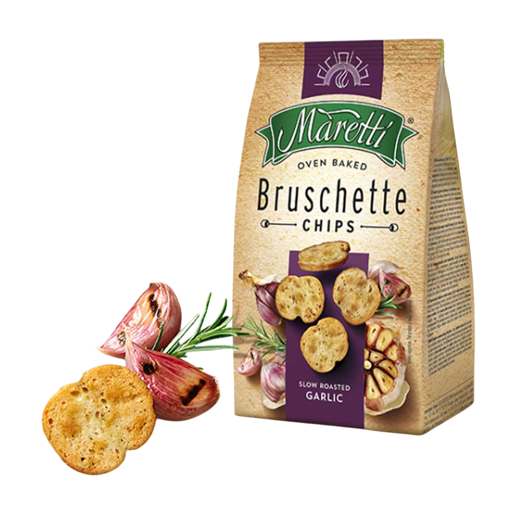 Maretti Bruschette Chips Roasted Garlic 142 g